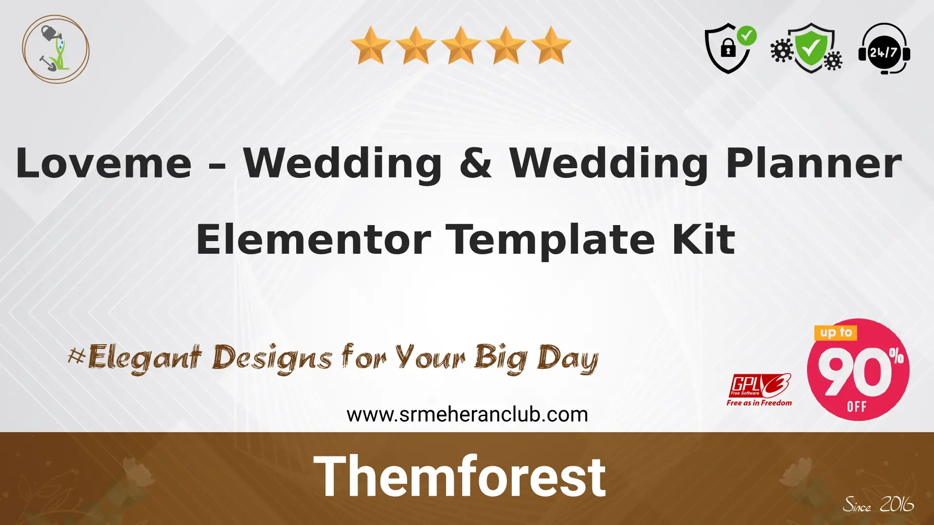 Loveme – Wedding & Wedding Planner Elementor Template Kit