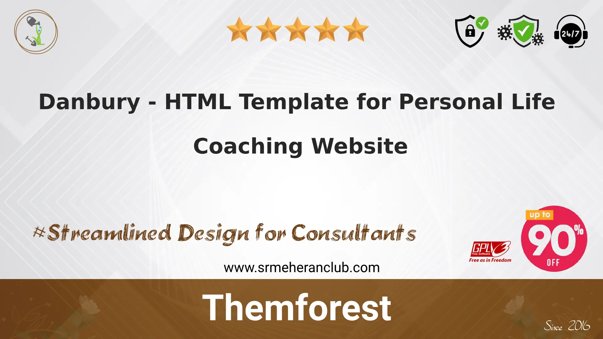 Danbury – HTML Template for Personal Life Coaching Website