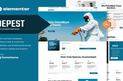 Product Image - Depest – Pest Control Services Elementor Template Kit Product Image - Depest – Pest Control Services Elementor Template Kit