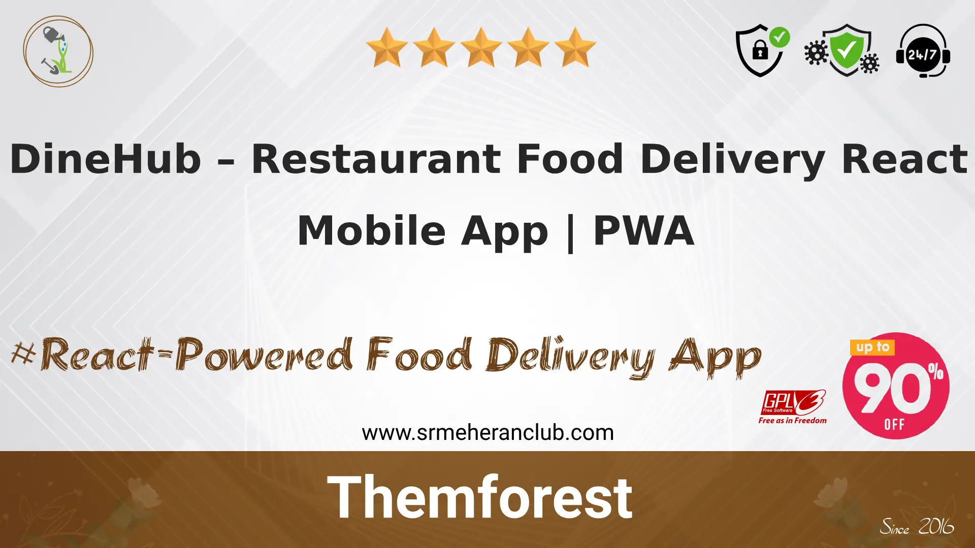 DineHub – Restaurant Food Delivery React Mobile App | PWA