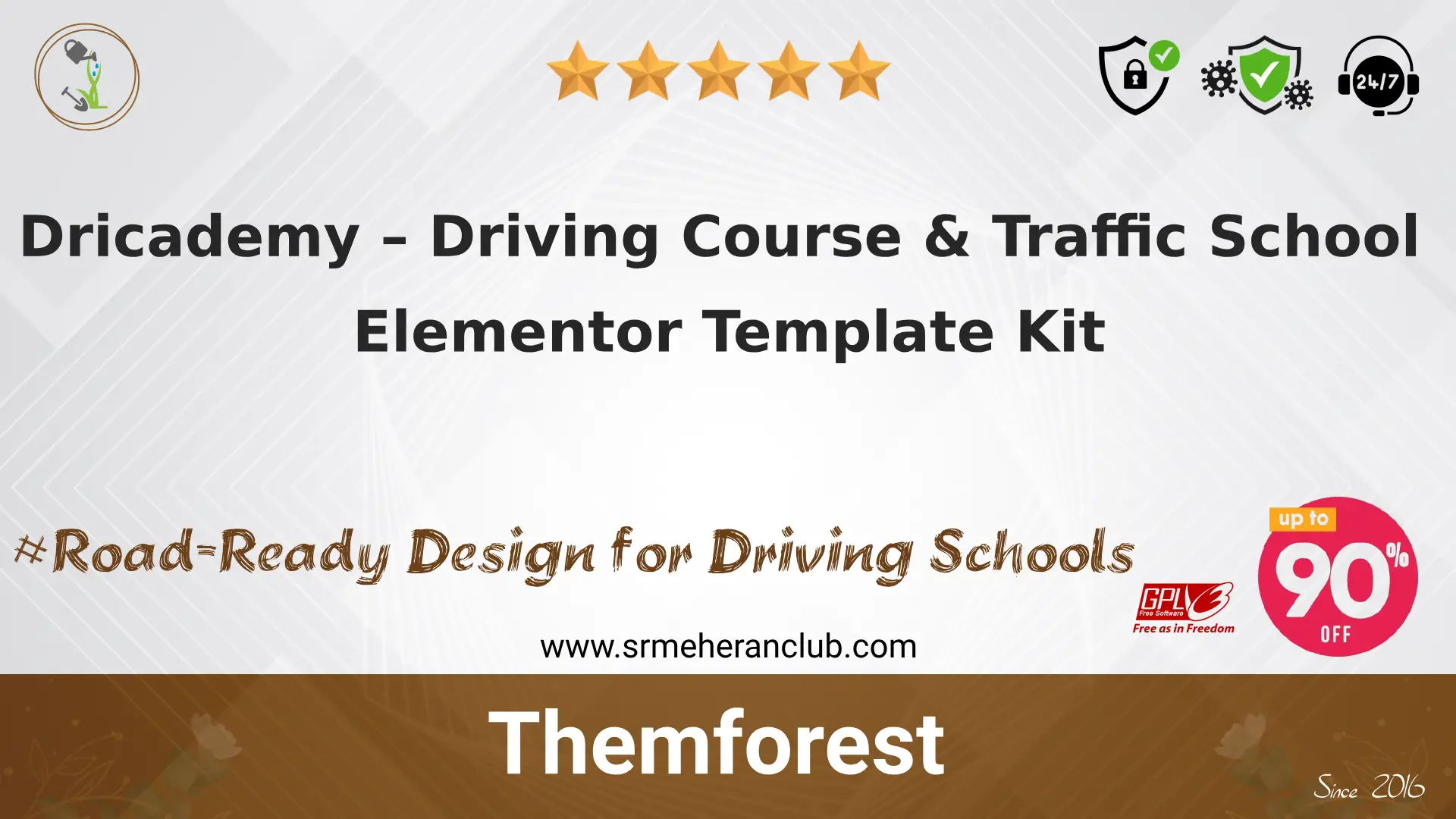 Dricademy – Driving Course & Traffic School Elementor Template Kit