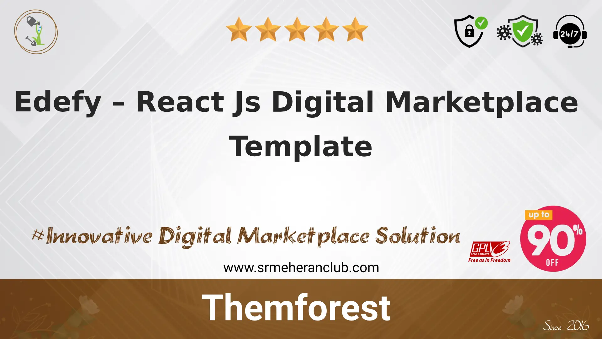 Edefy – React Js Digital Marketplace Template