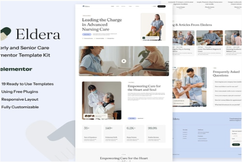 Product Image - Eldera – Elderly & Senior Care Elementor Template Kit Product Image - Eldera – Elderly & Senior Care Elementor Template Kit