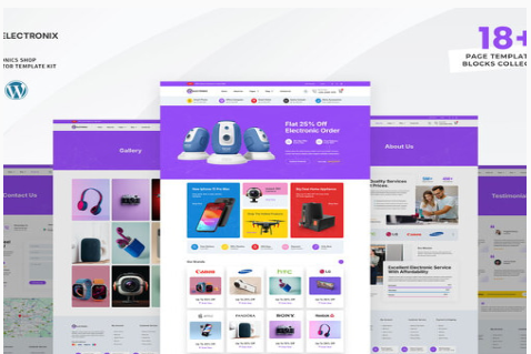 Product Image - Electronix – Electronics Shop Elementor Template Kit