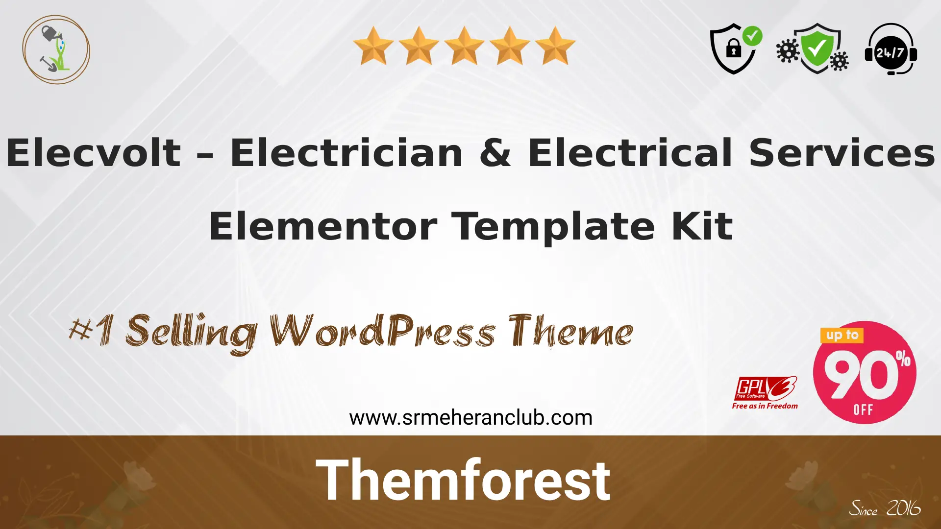 Elecvolt – Electrician & Electrical Services Elementor Template Kit