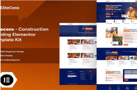 Product Image - Elitecons – Construction Building Elementor Pro Template Kit Product Image - Elitecons – Construction Building Elementor Pro Template Kit
