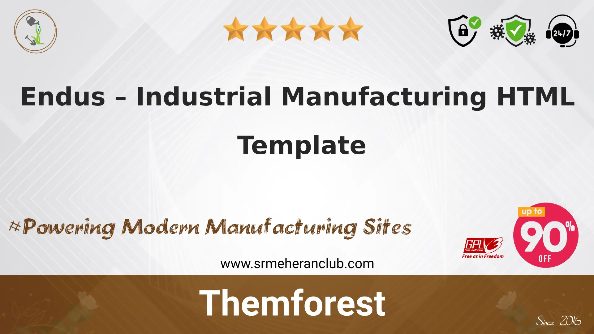 Endus – Industrial Manufacturing HTML Template