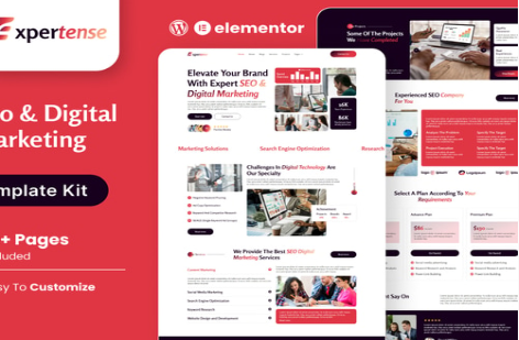 Product Image - Expertense – SEO & Digital Agency Elementor Template Kit