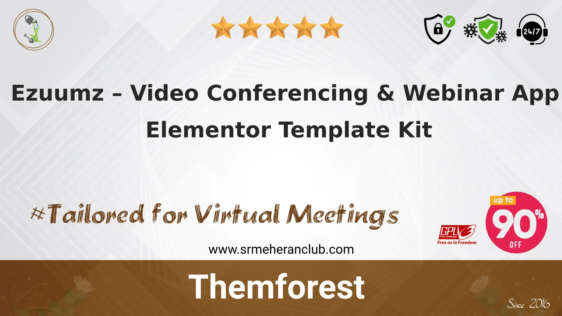 Ezuumz – Video Conferencing & Webinar App Elementor Template Kit