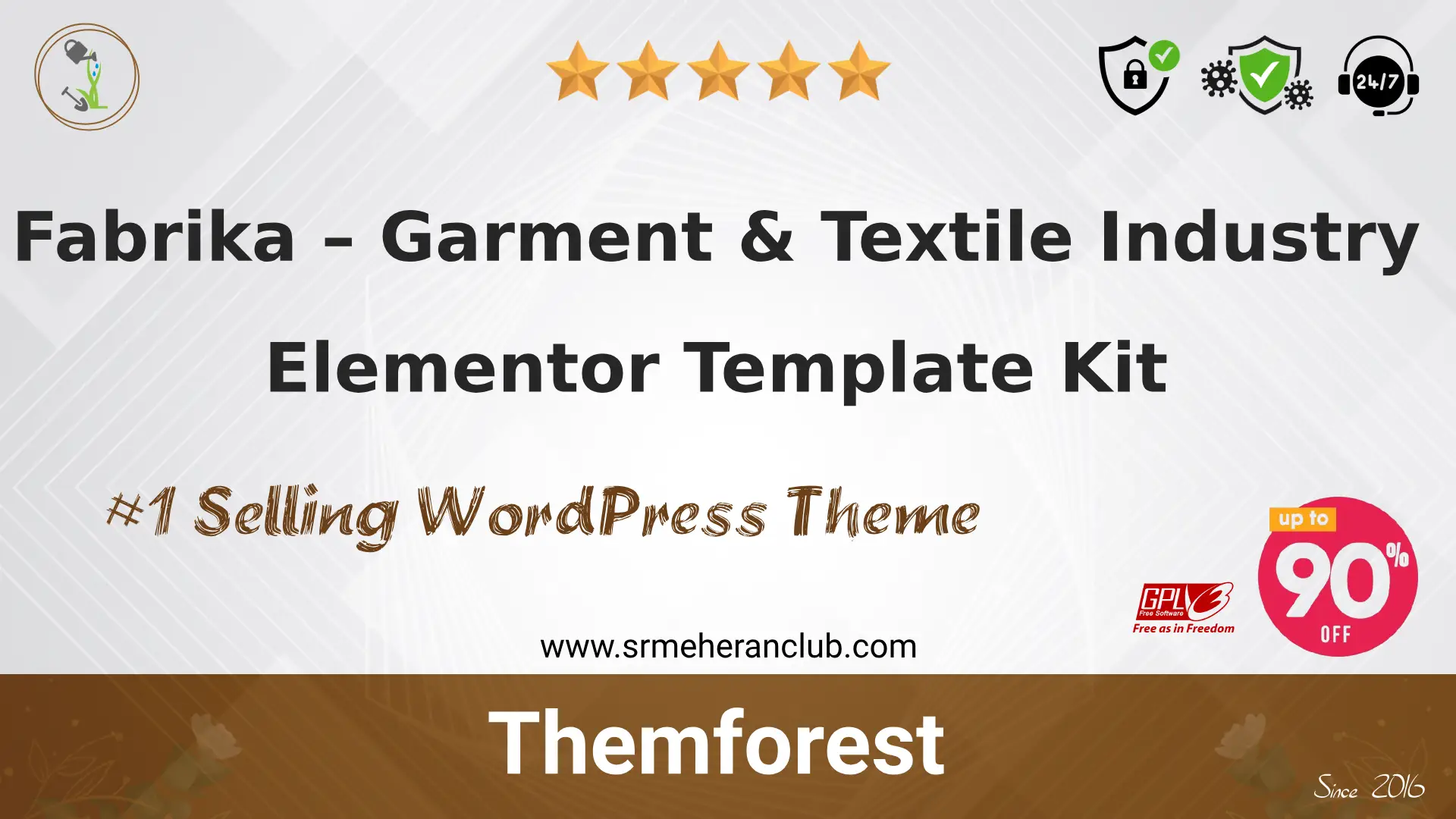 Fabrika – Garment & Textile Industry Elementor Template Kit