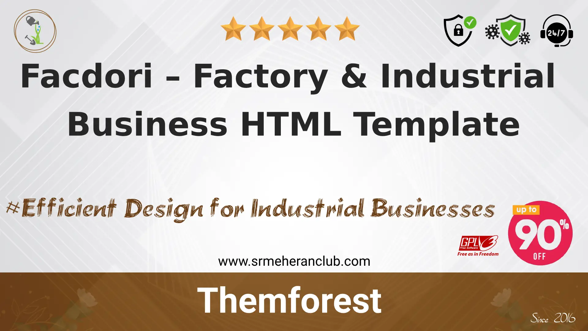 Facdori – Factory & Industrial Business HTML Template — Template by Themeforest