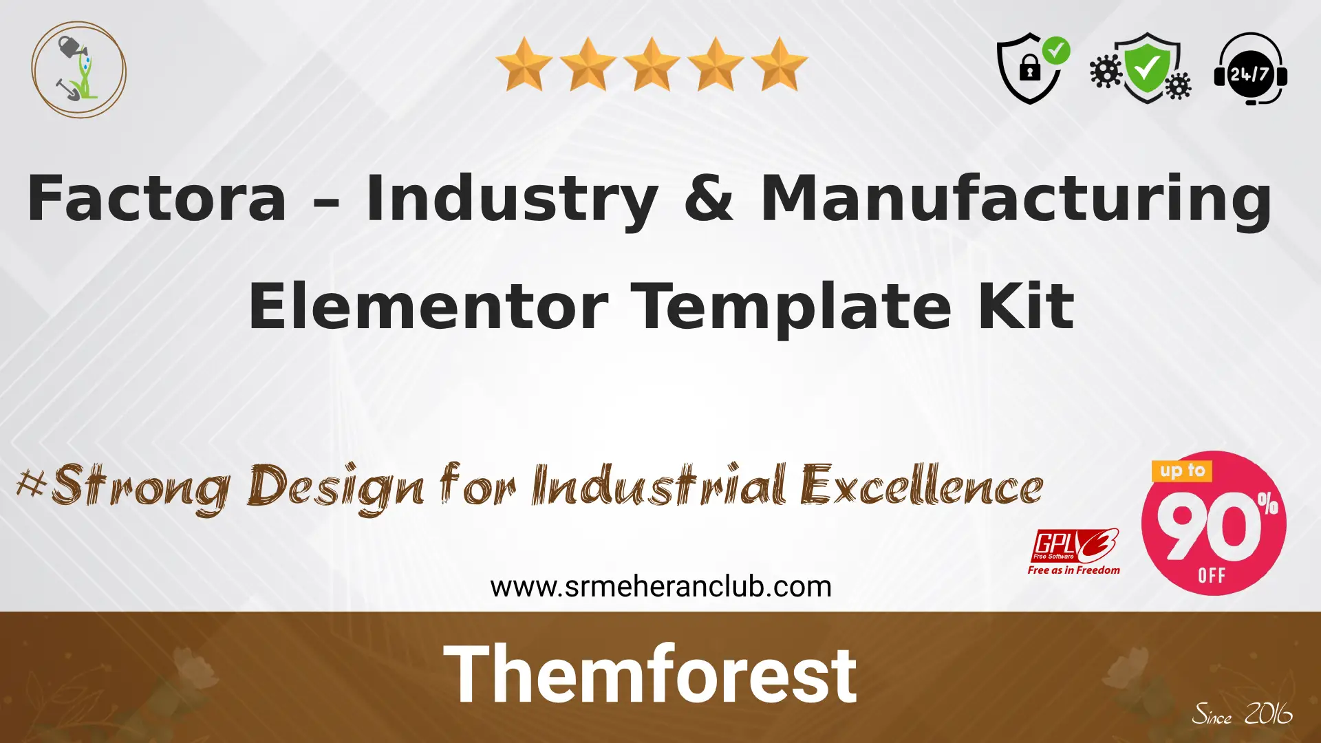Factora – Industry & Manufacturing Elementor Template Kit