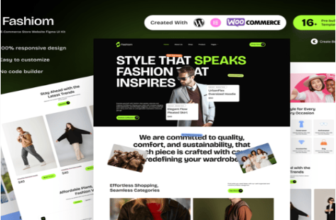 Product Image - Fashiom – Fashion E-Commerce Store Elementor Template Kit
