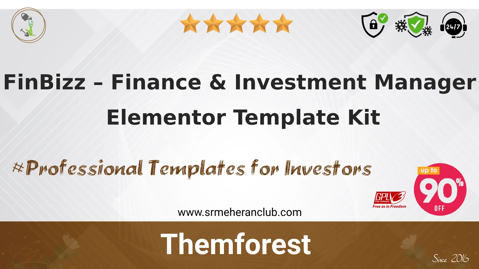 FinBizz – Finance & Investment Manager Elementor Template Kit
