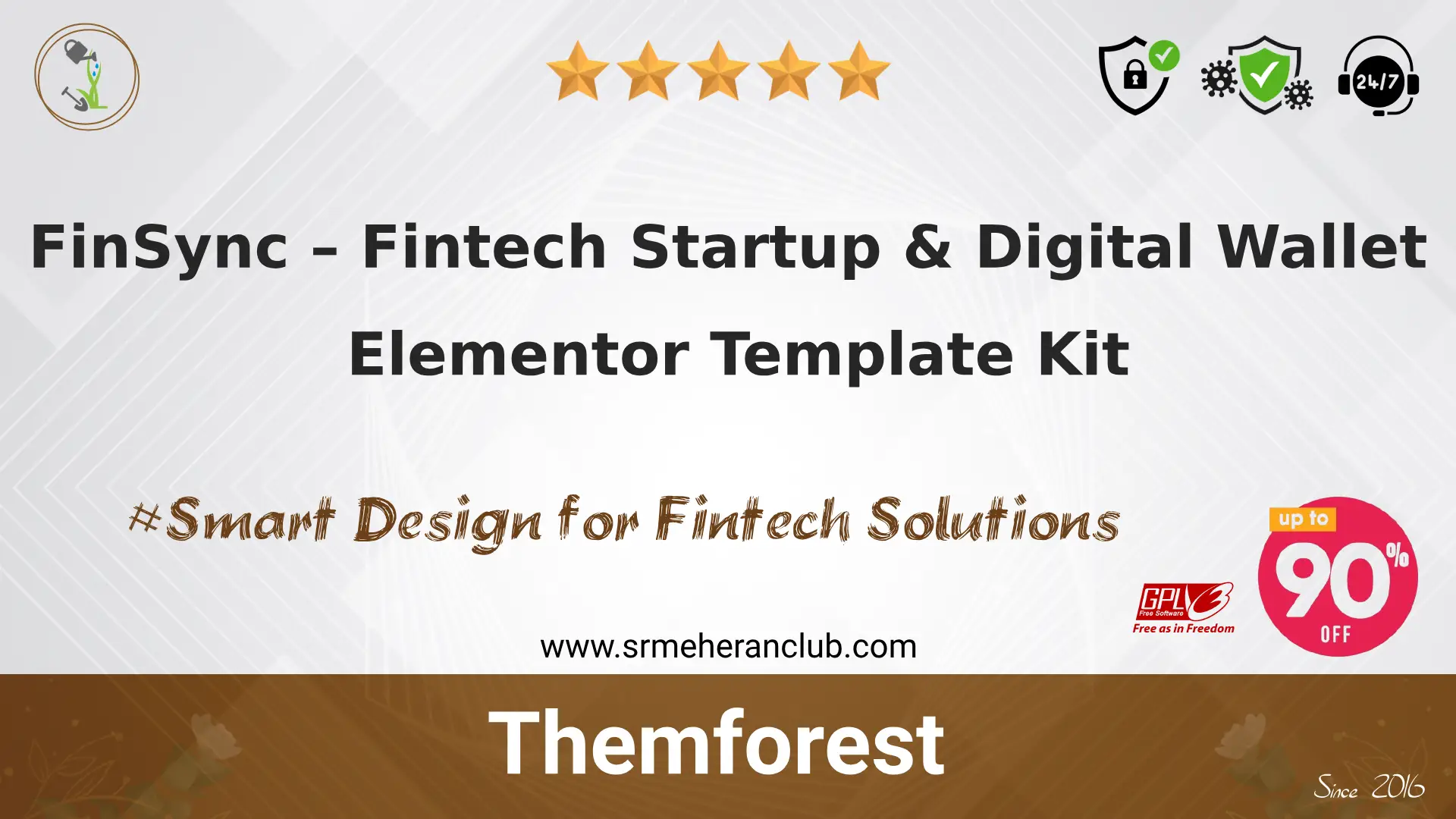 FinSync – Fintech Startup & Digital Wallet Elementor Template Kit