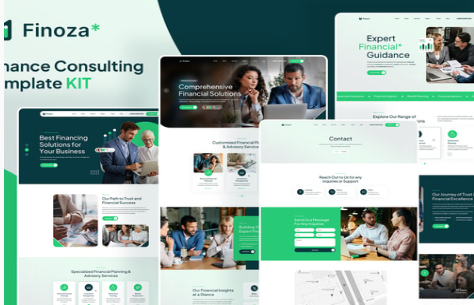 Product Image - Finoza – Finance Consulting Elementor Template Kit