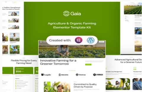 Product Image - Gaia – Agriculture & Organic Farming Elementor Template Kit Product Image - Gaia – Agriculture & Organic Farming Elementor Template Kit