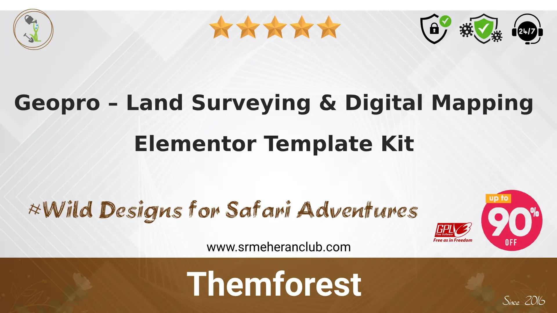 Geopro – Land Surveying & Digital Mapping Elementor Template Kit