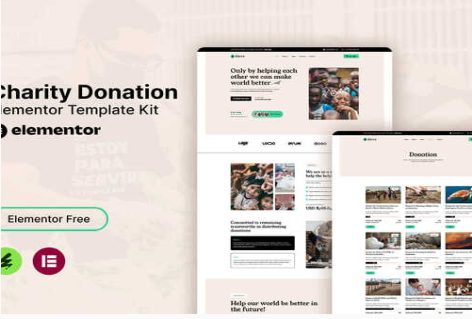 Product Image - Givvy – Charity Donation Elementor Template Kit