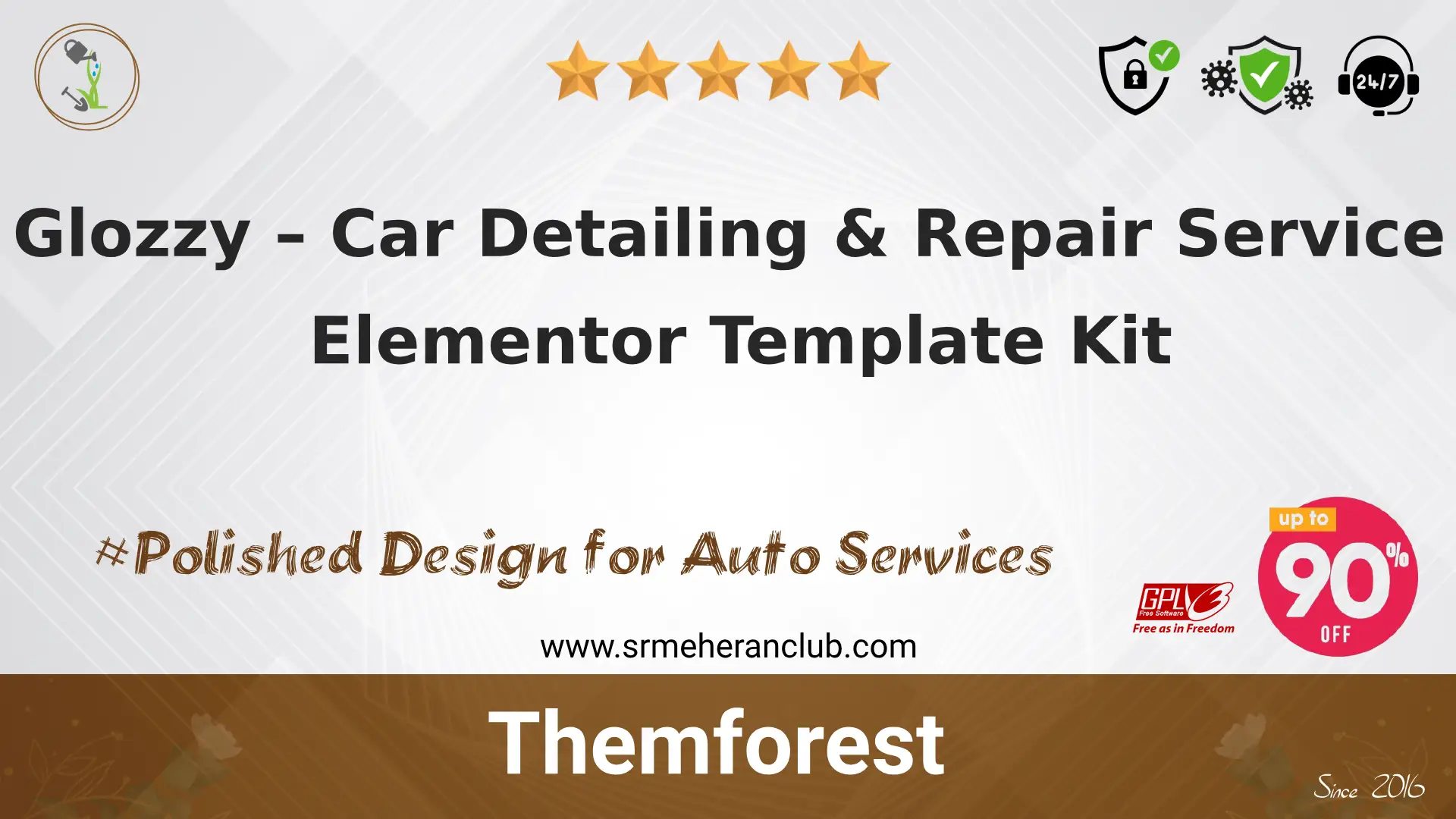 Glozzy – Car Detailing & Repair Service Elementor Template Kit