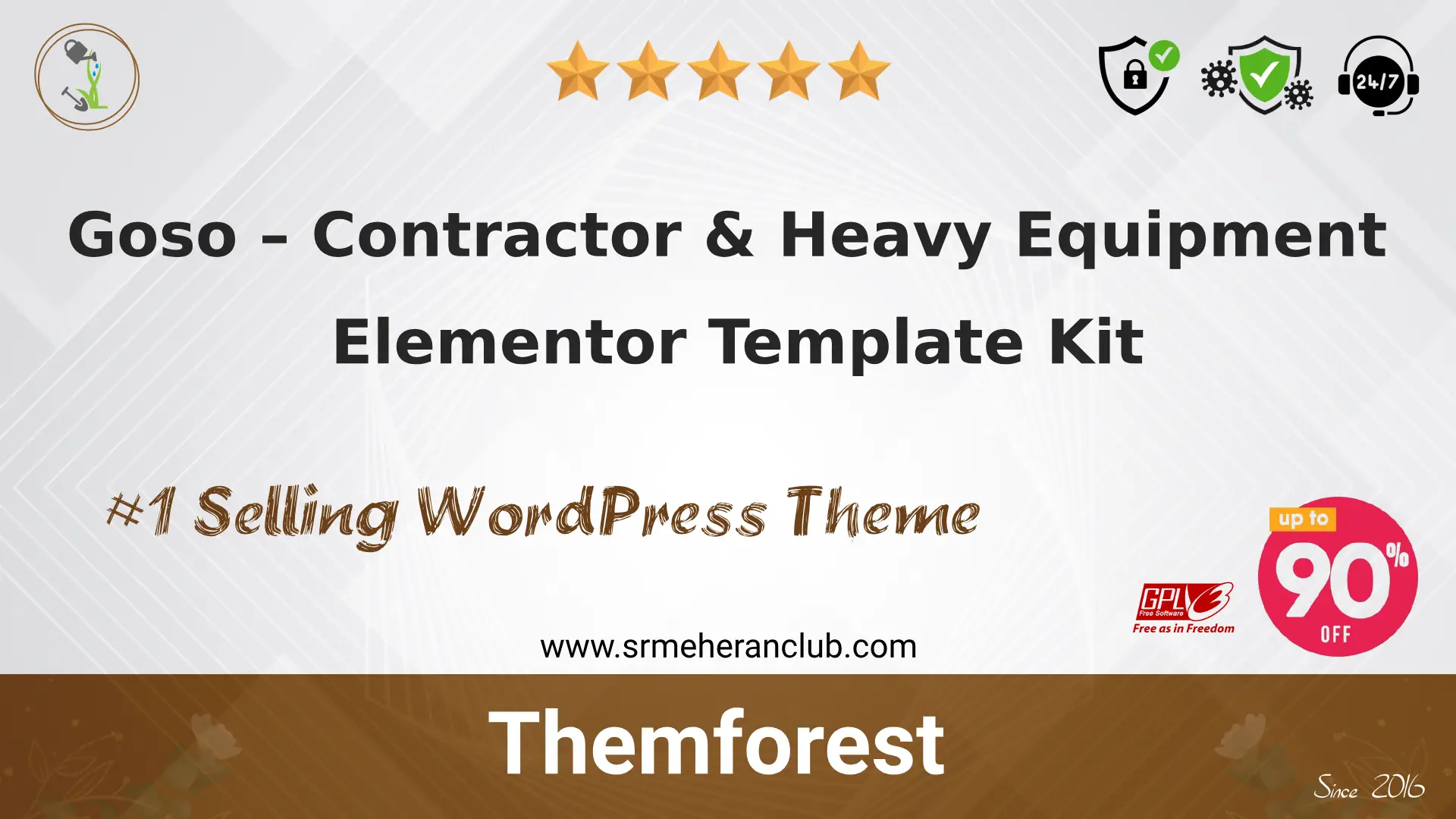 Goso – Contractor & Heavy Equipment Elementor Template Kit