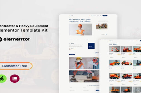 Product Image - Goso – Contractor & Heavy Equipment Elementor Template Kit