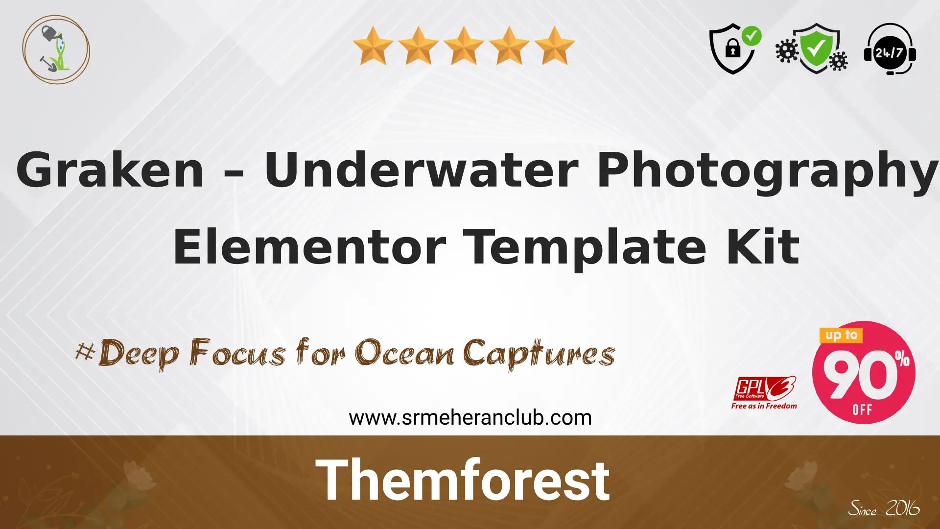 Graken – Underwater Photography Elementor Template Kit