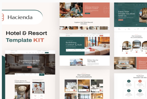 Product Image - Hacienda – Hotel & Resort Elementor Template Kit