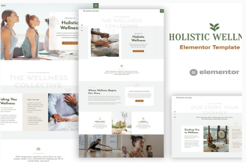 Product Image - Holistic Welness – Alternative Health Elementor Template Kit
