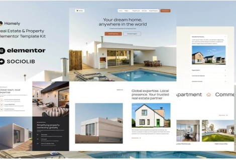 Product Image - Homely – Real Estate & Property Listing Elementor Template Kit