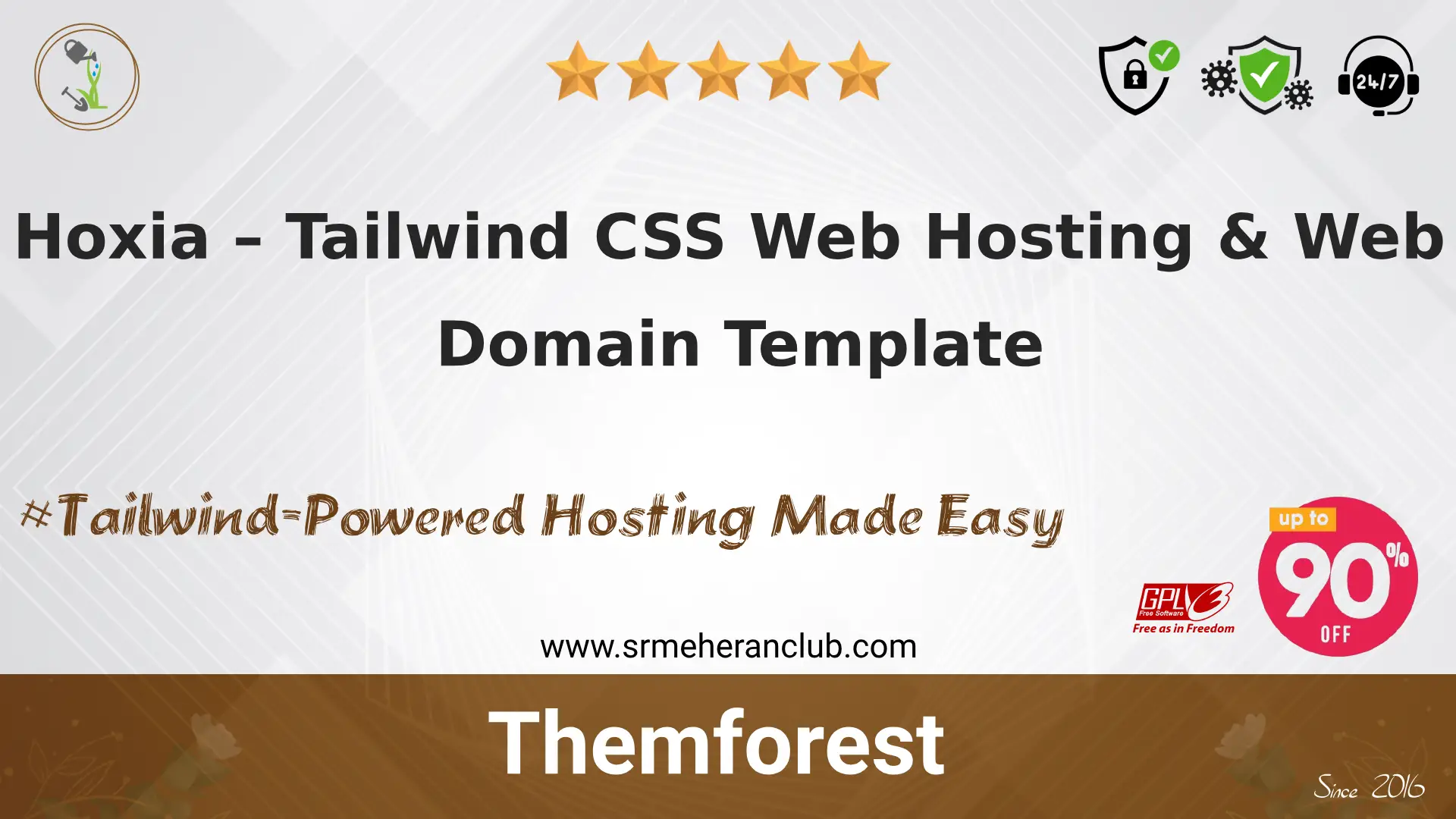 Hoxia – Tailwind CSS Web Hosting & Web Domain Template