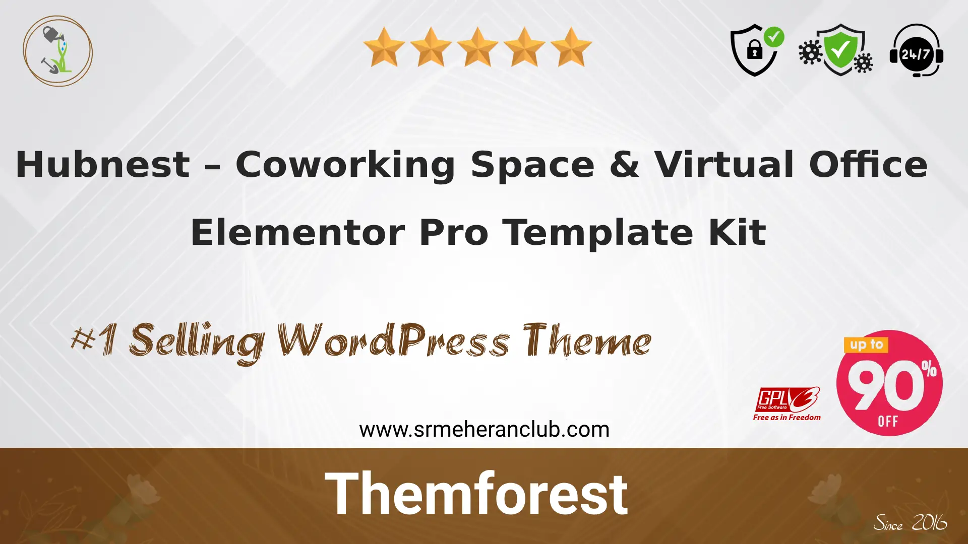 Hubnest – Coworking Space & Virtual Office Elementor Pro Template Kit