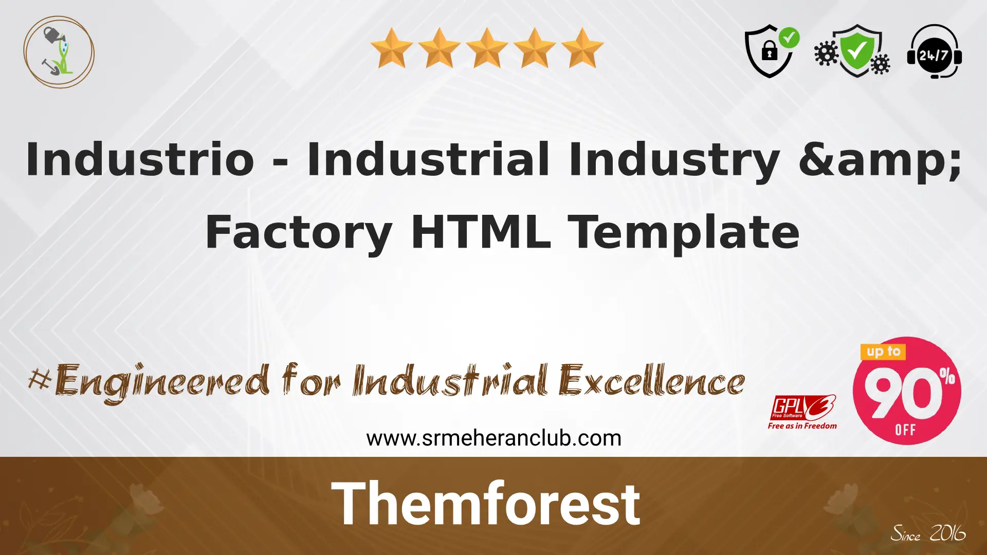 Industrio – Industrial Industry & Factory HTML Template