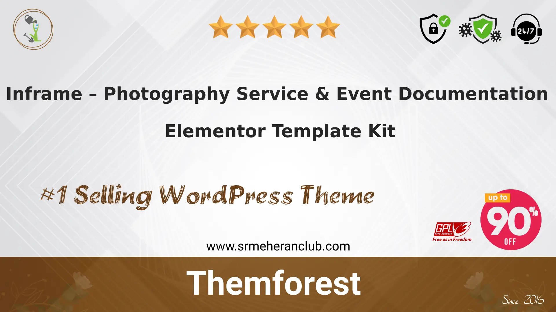 Inframe – Photography Service & Event Documentation Elementor Template Kit