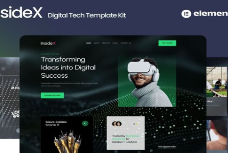Product Image - InsideX – IT Solution & Service Elementor Template Kits