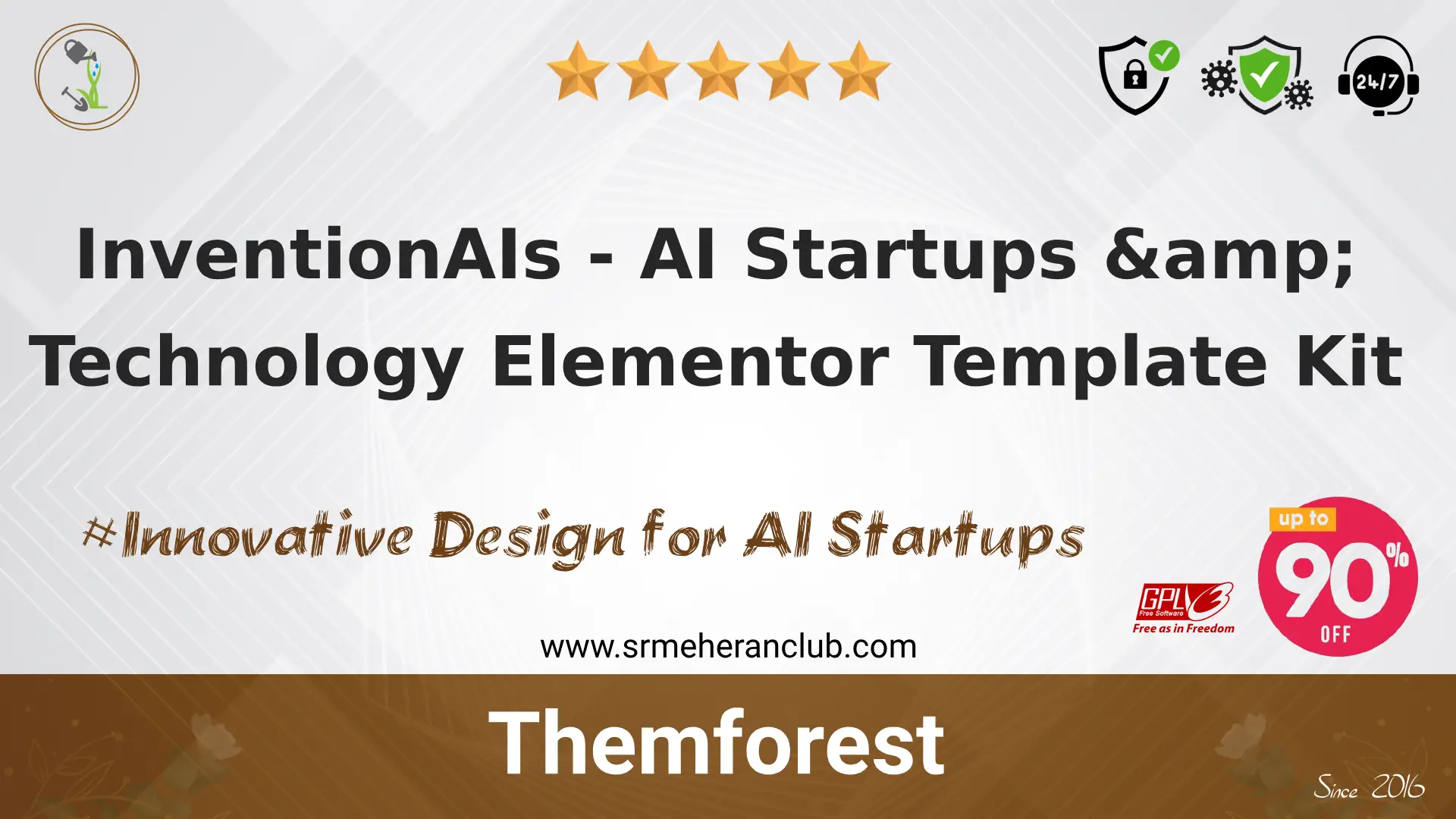 InventionAIs – AI Startups & Technology Elementor Template Kit
