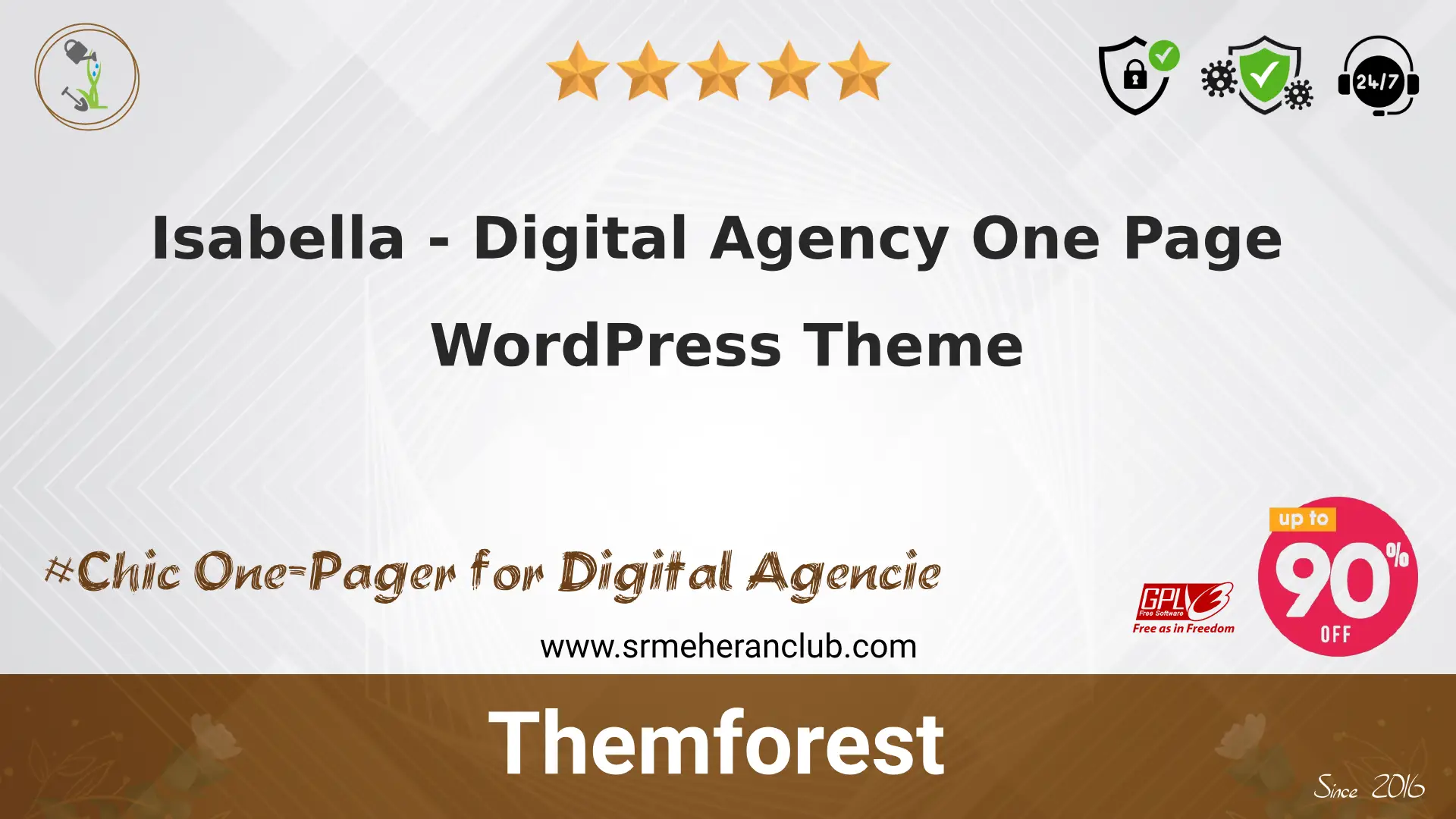 Isabella – Digital Agency One Page WordPress Theme — Theme by Themeforest