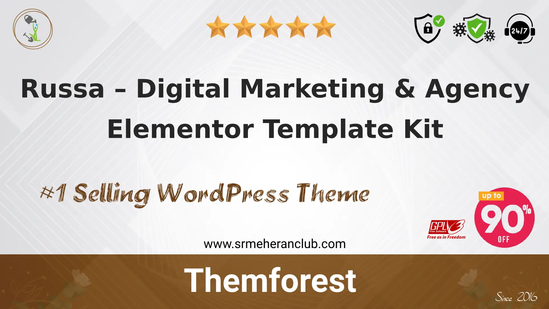 Russa – Digital Marketing & Agency Elementor Template Kit