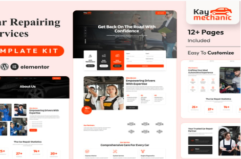 Kaymechanic – Car Repair & Auto Service Elementor Template Kit1.0