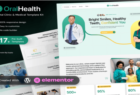 Product Image - OralHealth – Dental Clinic & Medical Elementor Template Kit