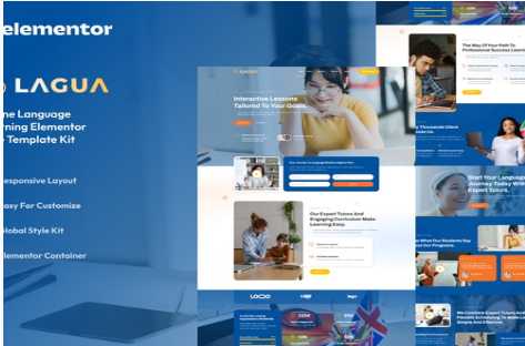 Product Image - Lagua – Language Course & Learning Center Elementor Template Kit