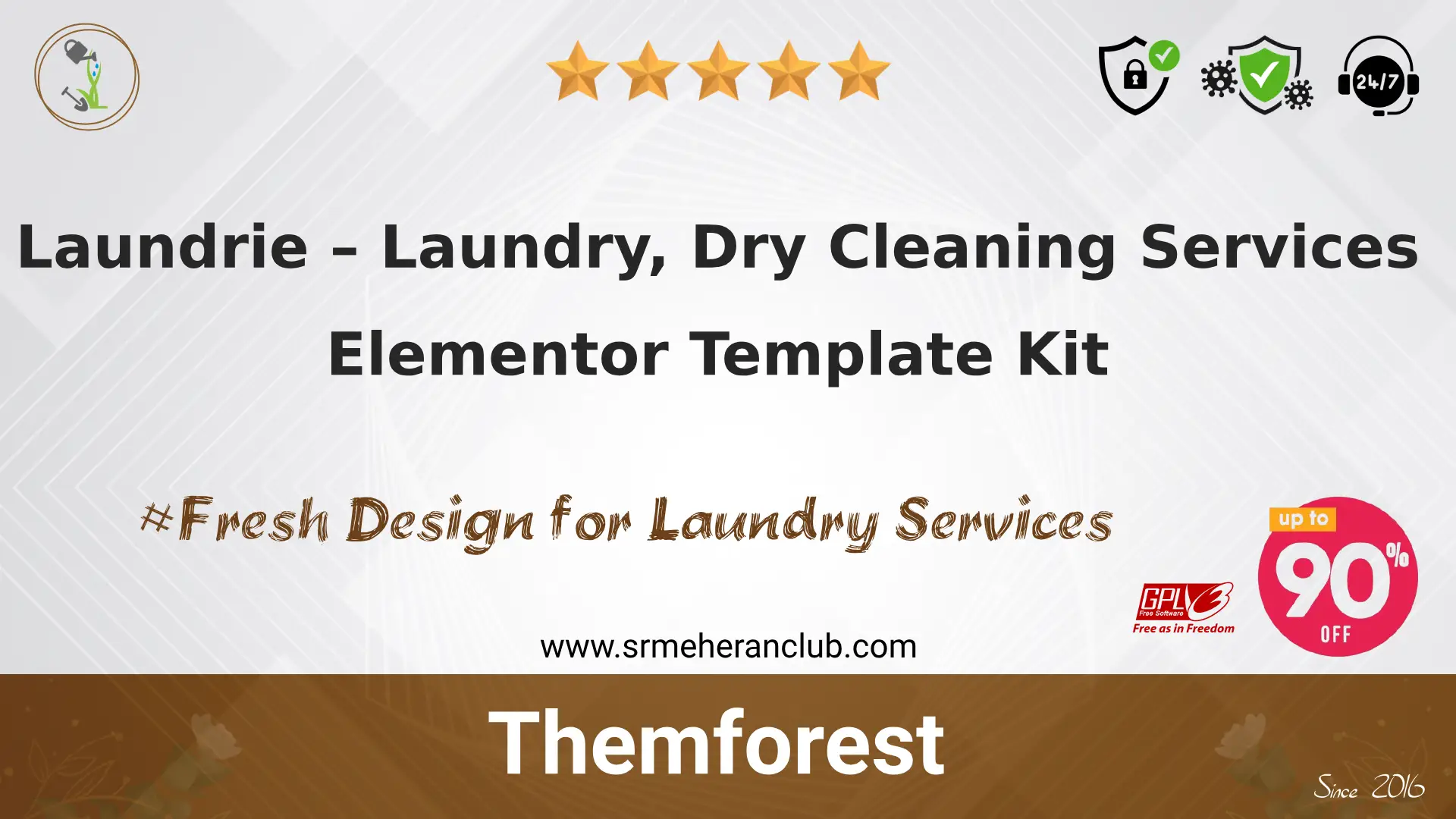 Laundrie – Laundry, Dry Cleaning Services Elementor Template Kit