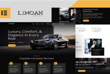 Product Image - Limoan – Limousine Business Elementor Template Kit