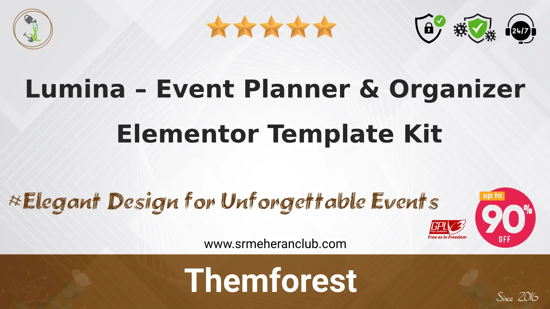 Lumina – Event Planner & Organizer Elementor Template Kit
