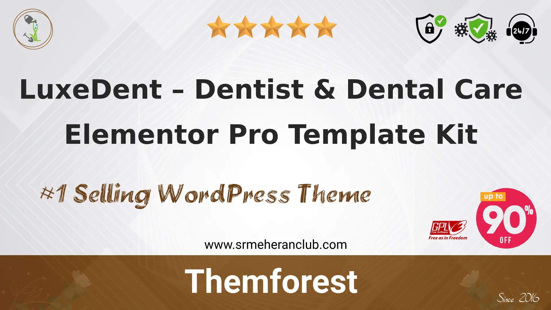 LuxeDent – Dentist & Dental Care Elementor Pro Template Kit