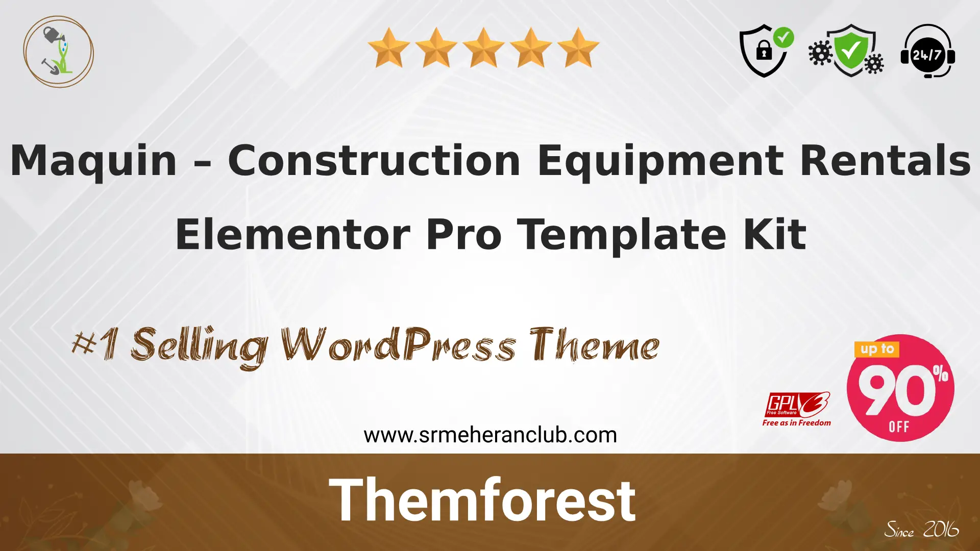 Maquin – Construction Equipment Rentals Elementor Pro Template Kit