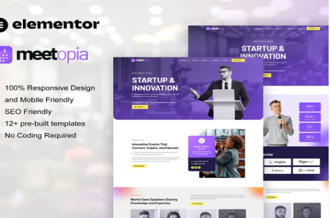 Product Image - Meetopia – Event & Conference Elementor Pro Template Kit