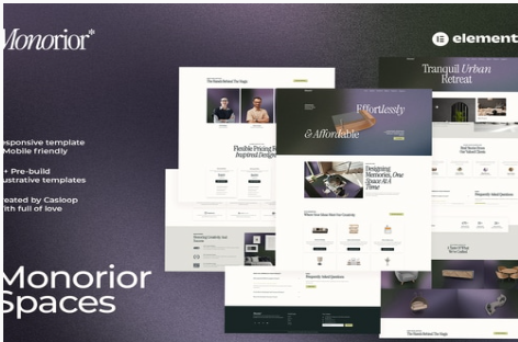 Product Image - Monorior Space – Gradient Interior Elementor Template Kit Product Image - Monorior Space – Gradient Interior Elementor Template Kit