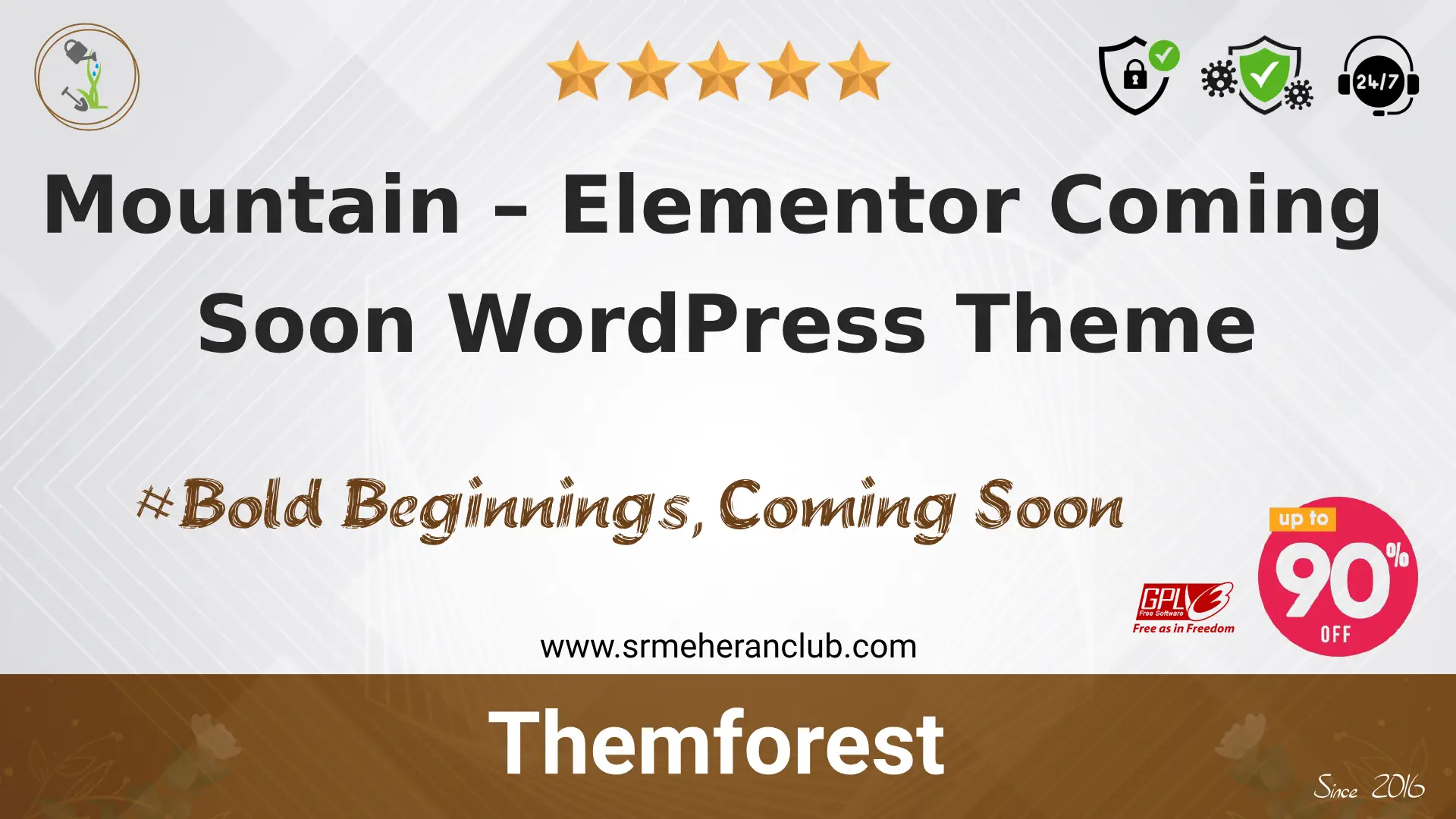 Mountain – Elementor Coming Soon WordPress Theme