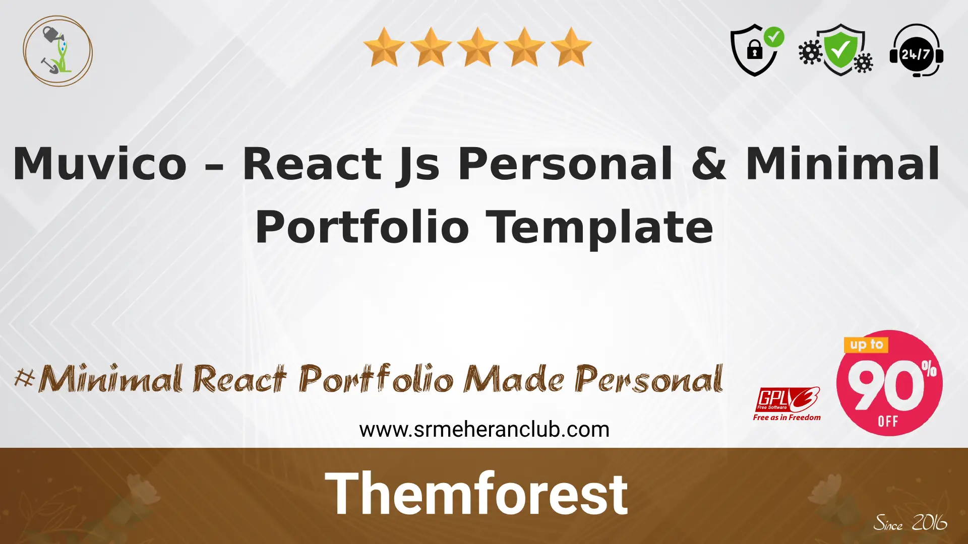 Muvico – React Js Personal & Minimal Portfolio Template — Template by Themeforest